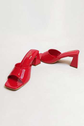 Buy_The Alter_Red Cassie T-shaped Block Heels 