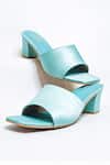 Buy_The Alter_Green T-shaped Satin Block Heels 