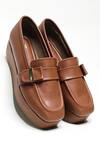Buy_The Alter_Brown Tessa Platform Loafers _Online_at_Aza_Fashions