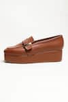 The Alter_Brown Tessa Platform Loafers _at_Aza_Fashions