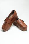 Shop_The Alter_Brown Tessa Platform Loafers _at_Aza_Fashions