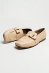 Shop_The Alter_Beige Tessa Buckle Loafers _Online_at_Aza_Fashions