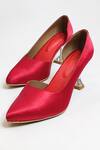 Buy_The Alter_Red Rebecca Satin Pyramid Heels _Online_at_Aza_Fashions