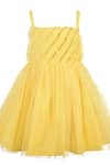 Buy_A Little Fable_Yellow Net Embroidered Sequin Tulip Ruffled Dress _at_Aza_Fashions