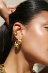 Misho_Gold Plated Plain Sunday Snug Solid Ear Cuffs Set Of 3_Online_at_Aza_Fashions