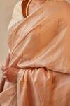 Shop_Shorshe Clothing_Pink Pure Silk Woven Stripes Saree _Online_at_Aza_Fashions