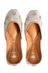 The Golden Wasp_Beige Sequins Prisca Embroidered Juttis _Online_at_Aza_Fashions