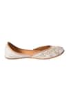 Shop_The Golden Wasp_Beige Sequins Prisca Embroidered Juttis _Online_at_Aza_Fashions