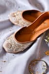 Shop_The Golden Wasp_Beige Sequins Prisca Embroidered Juttis 