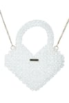 Buy_Adorn My Wish_White Mini Crystal Heart Bag _at_Aza_Fashions