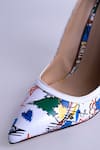 Shop_MYKONO_White Graphic Pointed Toe Stiletto Pumps_Online_at_Aza_Fashions