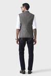 Shop_Raghavendra Rathore Jodhpur_Grey Wool Connoisseurs The Waistcoat _at_Aza_Fashions