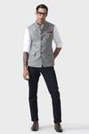 Buy_Raghavendra Rathore Jodhpur_Grey Wool Refined Charm Waistcoat _Online_at_Aza_Fashions