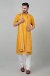 Buy_Aham-Vayam_Yellow Cotton Embroidered Thread And Sequin Work Riwayat Kurta Set 