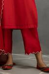 Buy Kahani Lush Red Chanderi , Cotton, Embroidery, Mirrors Split Kurta Set With Dupatta Online at Aza Fashions Buy_Kahani Lush_Red Chanderi , Cotton, Embroidery, Mirrors Split Kurta Set With Dupatta _Online_at_Aza_Fashions