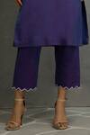 Kahani Lush Purple Chanderi Silk Mirrors, Embroidery Split V-neck Kurta Pant Set Online at Aza Fashions Kahani Lush_Purple Chanderi Silk Mirrors, Embroidery Split V-neck Kurta Pant Set _Online_at_Aza_Fashions