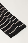 Abraham & Thakore_Black Embellished Lace Scarf _Online_at_Aza_Fashions