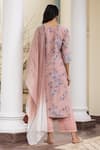 Shop Vaayu Pink Floral Print Kurta Pant Set at Aza Fashions Shop_Vaayu_Pink Floral Print Kurta Pant Set _at_Aza_Fashions