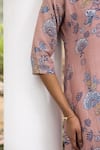 Vaayu Pink Floral Print Kurta Pant Set at Aza Fashions Vaayu_Pink Floral Print Kurta Pant Set _at_Aza_Fashions