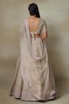 Shop SHASHA GABA Beige Chanderi, Silk Organza, Cotton Mandala Embroidered Bridal Lehenga Set at Aza Fashions Shop_SHASHA GABA_Beige Chanderi, Silk Organza, Cotton Mandala Embroidered Bridal Lehenga Set _at_Aza_Fashions