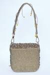 Kreivo by Vamanshi Damania_Gold Bead Embellished Bag _Online_at_Aza_Fashions