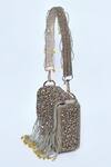 Shop_Kreivo by Vamanshi Damania_Gold Bead Embellished Bag _Online_at_Aza_Fashions