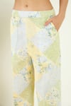 Bohobi_Multi Color 100% Linen Printed Floral Open Luana Gilet With Pant _Online_at_Aza_Fashions