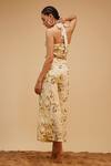 Shop_Bohobi_Multi Color Cotton Print Way To The Waves Crop With Wrap Pant _at_Aza_Fashions