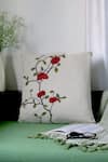 Buy_Mid July Home_Off White Premium Cotton Thread Berry Bliss Embroidered Cushion Cover _at_Aza_Fashions