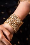 Buy_Anana_Gold Plated Kundan Vyomi Embellished 2 Pcs Bangles _at_Aza_Fashions