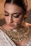 Buy_Anana_White Kundan Akshara Embellished Nose Ring _at_Aza_Fashions