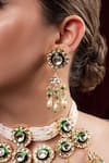 Buy_Anana_Green Kundan Indumati Stone Studded Necklace Set _Online_at_Aza_Fashions