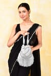 Buy_House of Webhin_White Pearls And Beads Embellished Potli Bag With Handle _at_Aza_Fashions