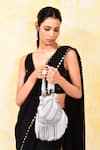 Buy_House of Webhin_White Pearls And Beads Embellished Potli Bag With Handle 