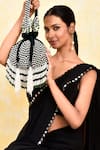 House of Webhin_Green Pearl Crystal Embellished Potli _at_Aza_Fashions