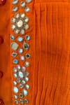 Rage Attire-Sweta Saria Orange Silk Mirrors Work Sherwani And Pant Set Online at Aza Fashions Rage Attire-Sweta Saria_Orange Silk Mirrors Work Sherwani And Pant Set _Online_at_Aza_Fashions