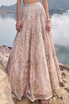 Nidhika Shekhar_Pink Lehenga And Blouse Organza & Silk Embroidered Sequins Bahaar E Jashan Set _at_Aza_Fashions