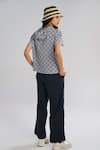 Shop_Terra Luna_Black 100% Organic Handloom Cotton Solid Party Straight Pant _at_Aza_Fashions