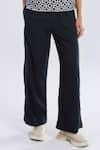 Buy_Terra Luna_Black 100% Organic Handloom Cotton Solid Party Straight Pant _Online_at_Aza_Fashions