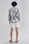 Shop_Terra Luna_White 100% Organic Handloom Oxford Cotton Solid The Chino Vacay Shorts _at_Aza_Fashions