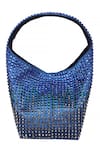 Shop_ETCETERA_Blue Rhinestones Embellished Mini Bag _at_Aza_Fashions