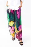 Shop_Studio Moda India_Multi Color Bemberg Printed Floral The Tropical Night Straight Pant  _at_Aza_Fashions