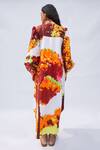 Shop_Studio Moda India_Multi Color 100% Cotton Printed Tree Collar The Canela Dress  _at_Aza_Fashions