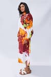 Buy_Studio Moda India_Multi Color 100% Cotton Printed Tree Collar The Canela Dress  _Online_at_Aza_Fashions