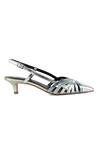 Vanilla Moon Silver Plain Metallic Kitten Heels Online at Aza Fashions Vanilla Moon_Silver Plain Metallic Kitten Heels_Online_at_Aza_Fashions