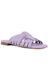 Vanilla Moon_Purple Galilea Square Toe Front Flats _Online_at_Aza_Fashions