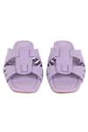 Vanilla Moon_Purple Galilea Square Toe Front Flats _at_Aza_Fashions