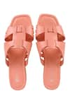 Shop_Vanilla Moon_Pink Galilea Square Toe Front Sliders _at_Aza_Fashions