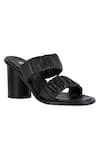 Buy_Vanilla Moon_Black Peter Solid Ruched Heels _at_Aza_Fashions