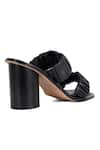 Buy_Vanilla Moon_Black Peter Solid Ruched Heels _Online_at_Aza_Fashions